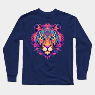 tiger Mandala Animal Ilustration Long Sleeve T-Shirt